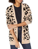 Women's Ultra-Soft Leopard Jacquard Cardigan Sweater | Women's Cardigan