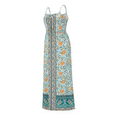 Summer Dresses for Women, Ladies's Fashion Sexy Retro Floral High Waist Dress Bohemian Suspender Dress Party UK Size | Women's Work Dresses