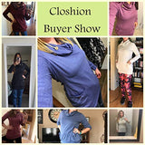 Women's Long Sleeve Casual Lightweight Sweatshirts Tunic Shirt Cowl Neck Jumper Top | Original Brand | Women's Cardigan