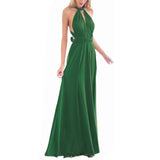 Green Women Transformer Convertible Bridesmaid Maxi Dress Multi-Way Wrap Evening Dress Formal Wedding Party Long Dresses - OwlFay | Women's Formal Dresses