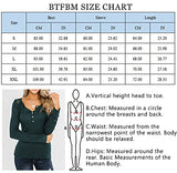 BTFBM Women Long Sleeve V Neck Button Up Solid Tops Blouses Trendy Slim Fit Lace Sleeves Ribbed Knit Casual Shirts Tunic (Hollow Out Dark Green, Small) | Women's Casual Dresses