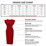 Women's Business Retro Ruffles Slim Cocktail Pencil Dress | Women's Work Dresses