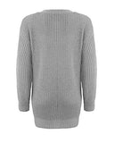 Women Long Sleeve Knitted Baggy Jumper Oversized Sweater Crew Neck Pullover Top | Original Brand | Women's Cardigan