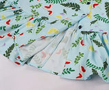 Women's Split Neck Floral Button 1940s Day 1950s Vintage Tea Dress | Original Brand | Women's Cocktail Dresses