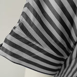 Ladies Summer Casual Button Slim Tie Striped Shirt Short Sleeve Mini Dress UK Size Evening Gowns Work Maxi Dress | Women's Work Dresses