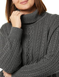 Charcoal Heather Fisherman Cable Turtleneck Sweater - Ae Store | Women's Jumpers
