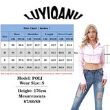 Womens Sexy Backless Long Sleeve Crop Top Blouse V Neck Tie Knot Tops Button Up Shirts | Original Brand | Women's Tops and Blouses