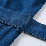 Women's Fashion Denim Skirt Sexy Hole Button Down Denim Sexy Dress Ladies Lace Jeans Long Shirt Dress Skirt Summer Dress Maxi Dresses Top Dresses | Original Brand | Women's Work Dresses