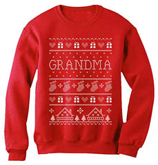 Grandma Ugly Christmas Sweater Style Nana Sweatshirt for Women