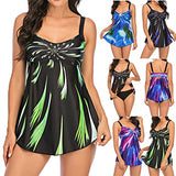 Women Gradient Print Swimsuits Tummy Control Swimming Bathing Suit Two Piece Swimwear | Original Brand | Women's Tops and Blouses
