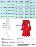 Women Ruched Dress Long Sleeve V-Neck Defined Waist Flared A-Line Dress