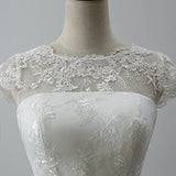 Women's Cocktail Dress Floral Lace Knee Length Short Formal Wedding Bridal Gown | Women's Formal Dresses