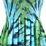 Women's Tube Strapless Summer Dress Sexy Sleeveless Printing Sundress Beach Dress Casual Midi Dress | Original Brand