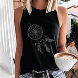 Summer Womens Sleeveless Tank Tops Casual Trendy Cute Heart Loose Tunic Top Ladies Sexy Crewneck Vest Shirt | Original Brand | Women's Tops and Blouses