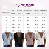 Womens Summer Lace Tops Short Sleeve V Neck Polka Dot Blouses Shirts | Women's Tops and Blouses