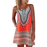 Women Summer Tank Short Dresses Casual Printed Sleeveless Daily Holiday Mini Dress | Original Brand