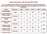 Ladies Hoodie Zip Up Plain Womens Sweatshirt Fleece Full Zipper Hooded Long Sleeve Zipped Top