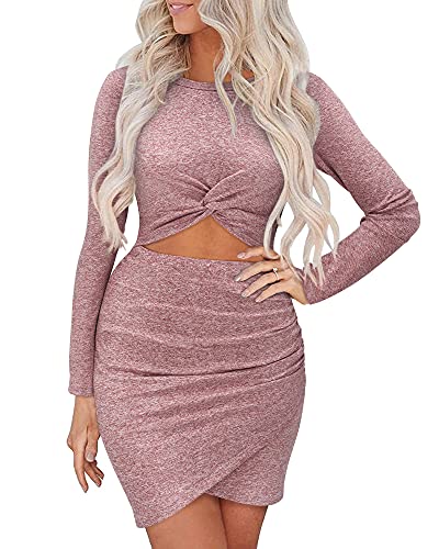 Long sleeve wrap party dress hotsell