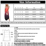 Women's Summer Casual Criss Cross Sundress Sleeveless Split Plus Size Maxi Beach Dress with Pockets | Original Brand