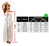 Women's Summer Casual Floral Printed Bohemian Spaghetti Strap Floral Long Maxi Dress with Pockets