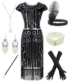 Women's Flapper Dresses 1920s Sequins Art Deco Gatsby Cocktail Dress | Original Brand | Women's Cocktail Dresses