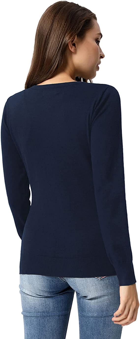 Black Women's Classic Long Sleeve Knit Cardigan Sweaters Casual Open Front Button Down Cardigan - GRACE KARIN | Women's Cardigan