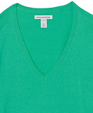 Bright Green Women's Classic-fit Lightweight Long-sleeve V-neck Sweater - Ae Store | Women's Jumpers