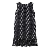 Summer Mini Dress for Women, Women's Casual Sundress Polka Dots Sleeveless Round Neck Beach Short Dresses | Original Brand