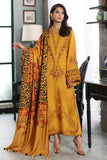 Charizma PS3-17 Poshima Embroidered Leather With Printed Wool Shawl Online Shopping