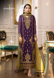 Asim Jofa Aubergine & Mehndi Green, Chiffon Jhilmil Collection Online Shopping