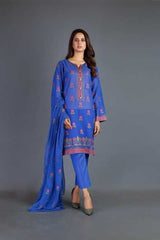 Bareeze Ethnic Bloom Ch3229 Blue Collection 2021