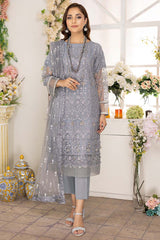 Adan Libas Stone Grey Camellia Chiffon Collection 2022 Online Shopping