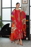 Charizma PS3-21 Poshima Embroidered Leather With Printed Wool Shawl Online Shopping