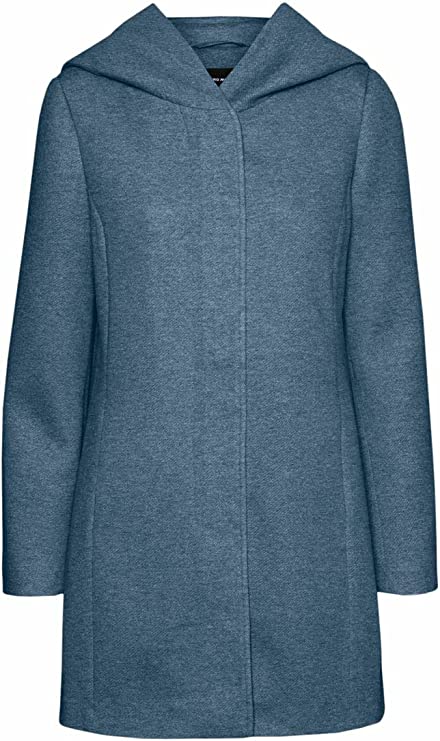 China Blue Melange Ladies Vmverodona Ls Jacket Noos Coat - Vero Moda | Women's Coat & Jacket