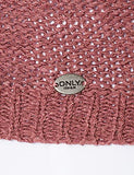ONLY Women's ONLGEENA XO L/S Pullover KNT NOOS Sweater, Rose Brown, L | Women's Sweaters