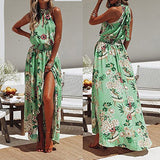 Women's Summer Beach Sundress Sweet Floral Long Dress Sleeveless Evening Party Dress | Original Brand | Women's Maxi Dresses