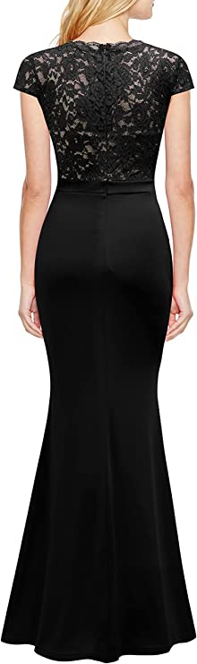 Rephyllis women's retro floral lace vintage bridesmaid wedding long dress shop