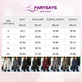 Light Grey Womens Button Down Shirts Shacket Jackets Mid Length Trench Pea Coat - FARYSAYS | Women's Coat & Jacket