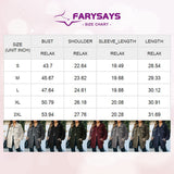 Coffee Womens Button Down Shirts Shacket Jackets Mid Length Trench Pea Coat - FARYSAYS | Women's Coat & Jacket