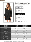 Striped Plaid Long Sleeve Women Summer Tunic Dress V Neck Casual Loose Flowy Swing Shift Dresses - Amoretu | Women's Casual Dresses