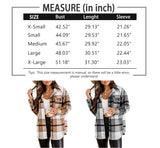 Blue Brown Womens Casual Plaid Shacket Wool Blend Button Down Long Sleeve Shirt Fall Jacket Shackets - AUTOMET | Women's Tops and Blouses