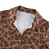 Women Buttons Fashion Polo Turn-Down Collar Leopard Print Dress Color Casual Hem TightLong Sleeve Lace Up Tunic Office Lady Slim Fit Mini Bodycon V-Neck Clubwear Mini Dress | Original Brand