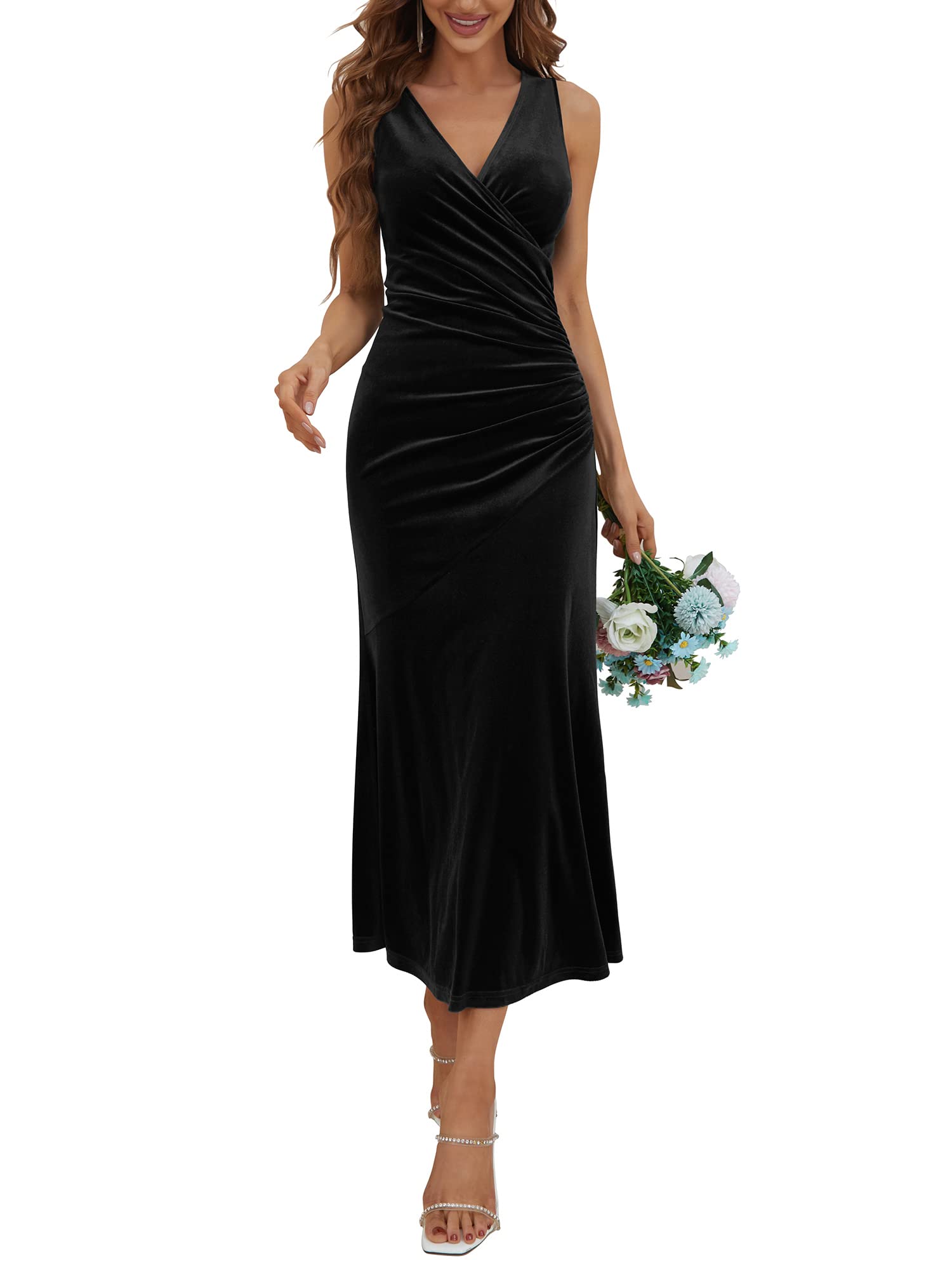 Long black tank maxi dress hotsell