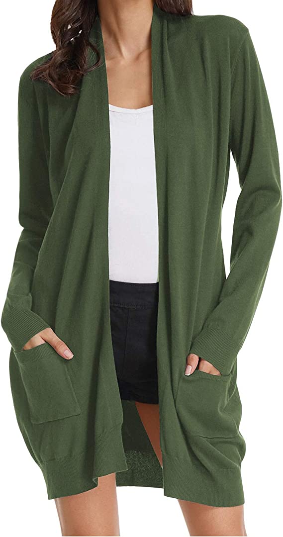Long green cardigan sweater shop