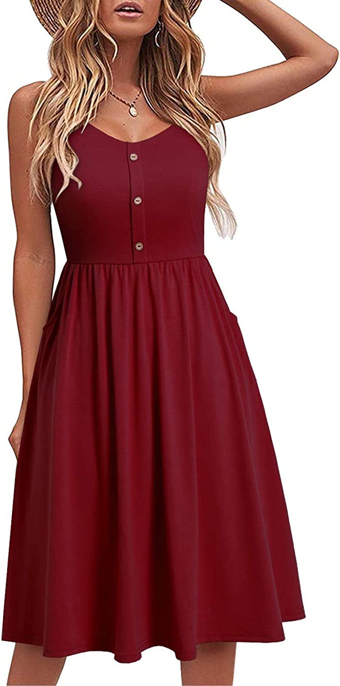 Green A Line Casual Dresses - Amhomely | Women's Casual Dresses