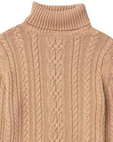 Camel Heather Women's Fisherman Cable Roll-neck Jumper - Ae Store | Women's Jumpers