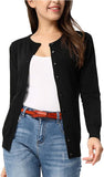 Black Women's Classic Long Sleeve Knit Cardigan Sweaters Casual Open Front Button Down Cardigan - GRACE KARIN | Women's Cardigan