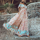 Women's Casual Long Dresses Stylish Sleeveless Floral Printed Holiday Maxi Dress | Original Brand | Women's Casual Dresses