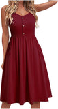 Red A Line Casual Dresses - Amhomely | Women's Casual Dresses