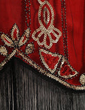 1920 Dresses V Neck Sequin Flapper Great Gatsby Fringed Cocktail Dress